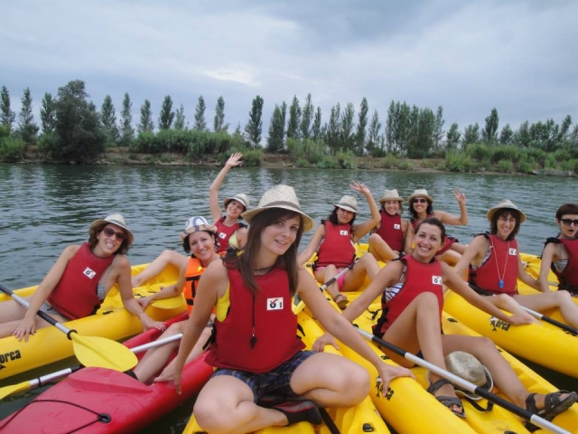 Grupo de kayak